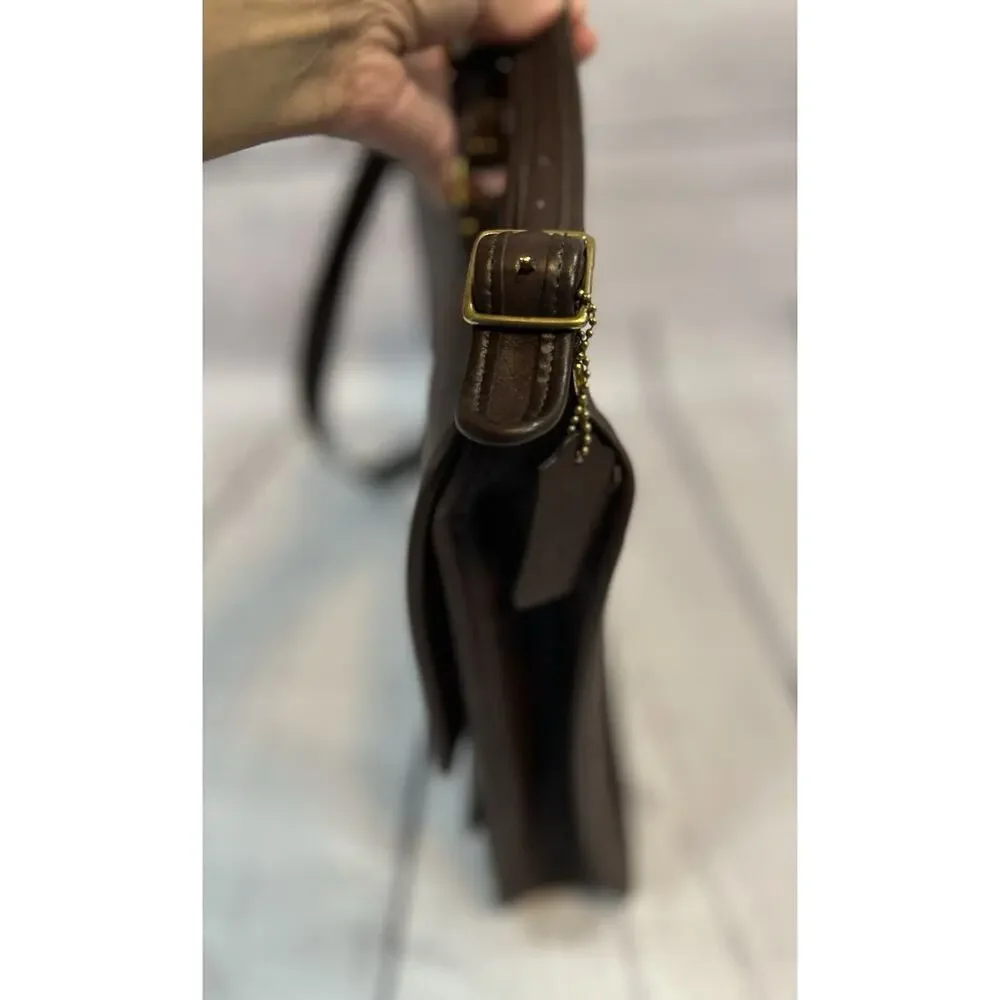 VTG Coach Metropolitan Briefcase Brown Leather Messenger Bag Classic Work Bag - Picture 7 of 9